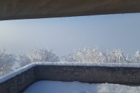 Vistes de neu des de la finestra